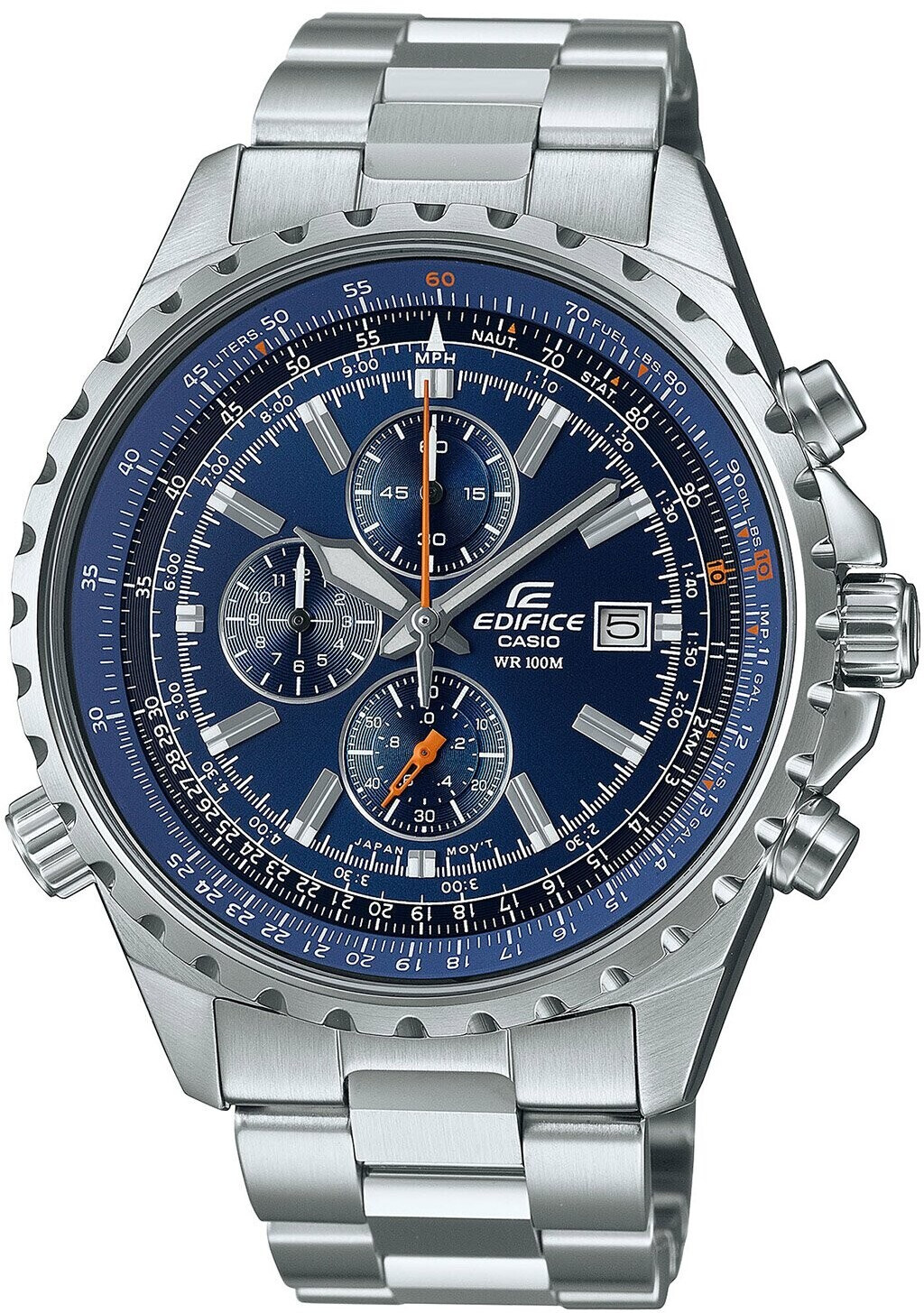 CASIO EF-527D-2AVUEF⎪EF-527D-2AV⎪EDIFICE⎪Hombre⎪CASIO PILOTO⎪Azul⎪Casio Aviator