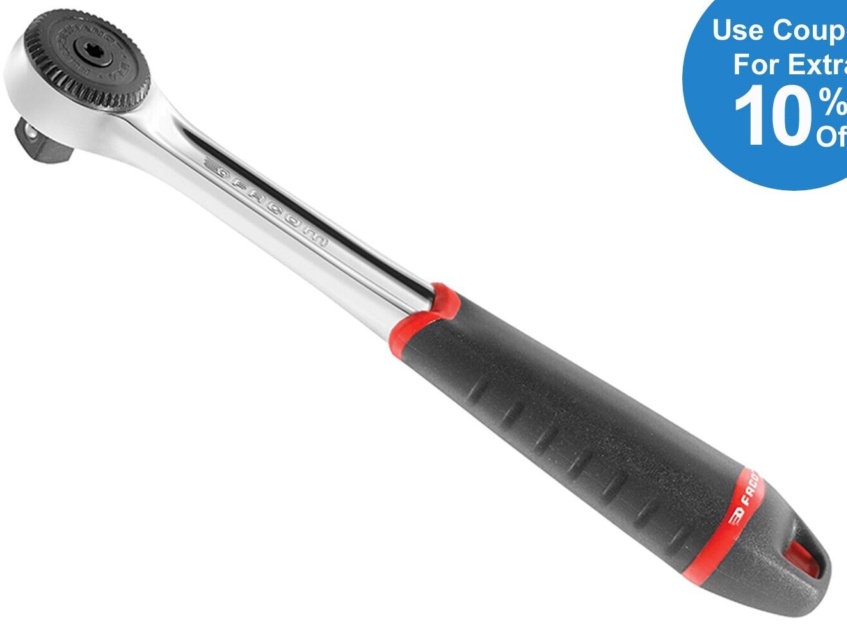 Facom 3/8in. Drive Ratchet, High Performance Round Head Ratchet - J.161B