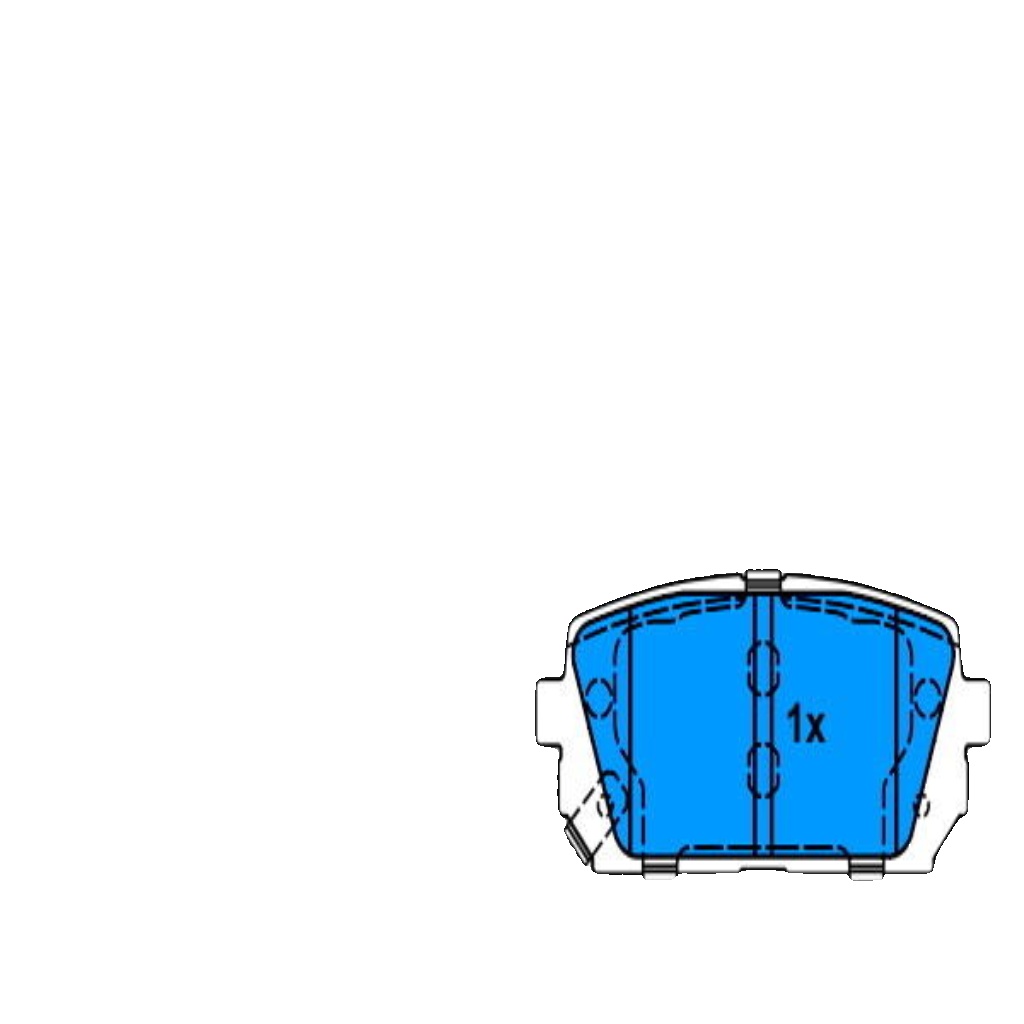 ATE 13.0460-5601.2 Brake Pad Set, disc brake for KIA