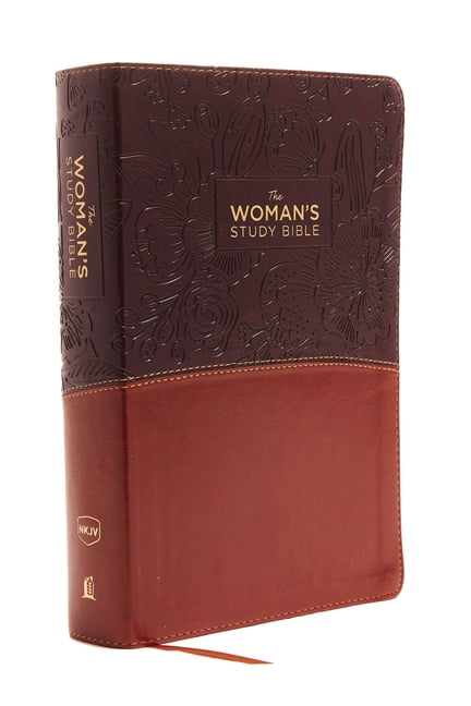 NKJV, The Woman's Study Bible, Leathersoft, Brown/Burgundy, R... -