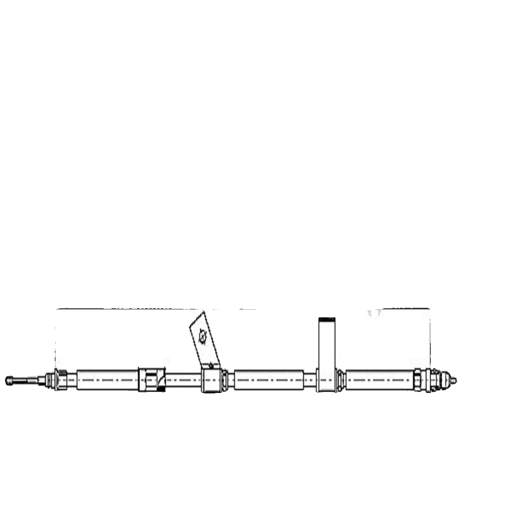 Original METZGER Cable Handbrake 11.5780 For Opel