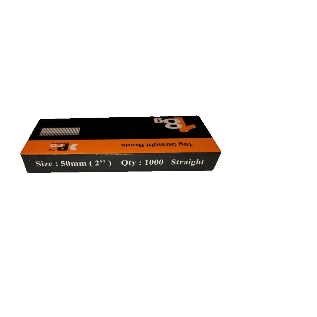 18g Straight 3000 x 50mm Brad Nails, galv to suit all 18g nailers