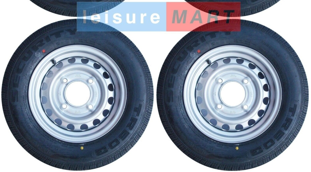 5 x 165R13C 96/94N 165x13 Inch Trailer Tyre on 4 Stud 5.5"" PCD Rim Ifor & Wessex