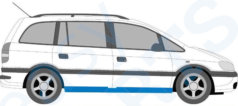 VAUXHALL OPEL ZAFIRA A 1999-2005 SILL REPAIR PANEL ROCKER PANEL / PAIR