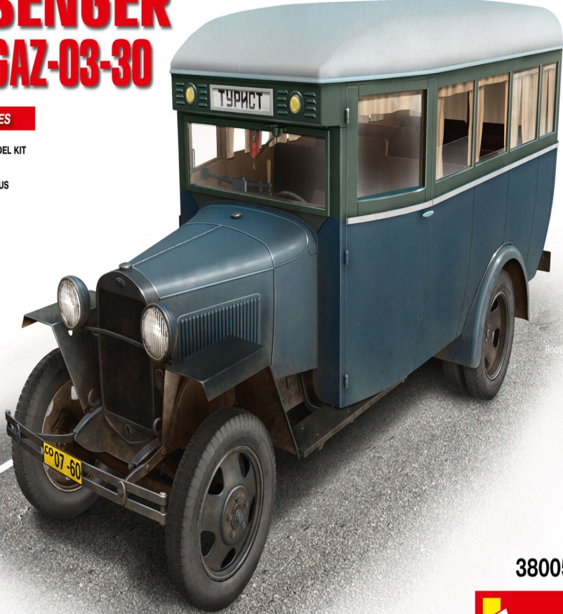 Miniart 38005 - 1/35 Passenger Bus GAZ-03-30 - New