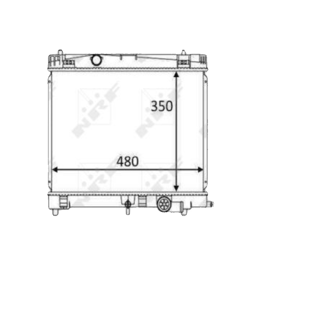 NRF 58501 Radiator, engine cooling for DAIHATSU,TOYOTA
