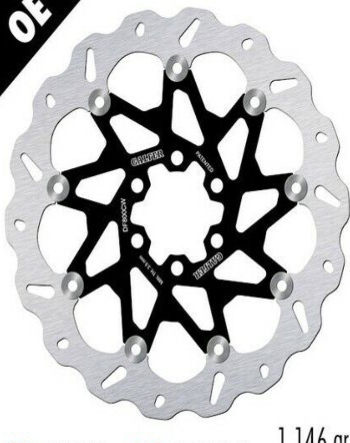 Galfer Front Brake Disc WAVE FLOATING COMPLETE(ALU)300x5mm KTM 125 DUKE ABS 2014