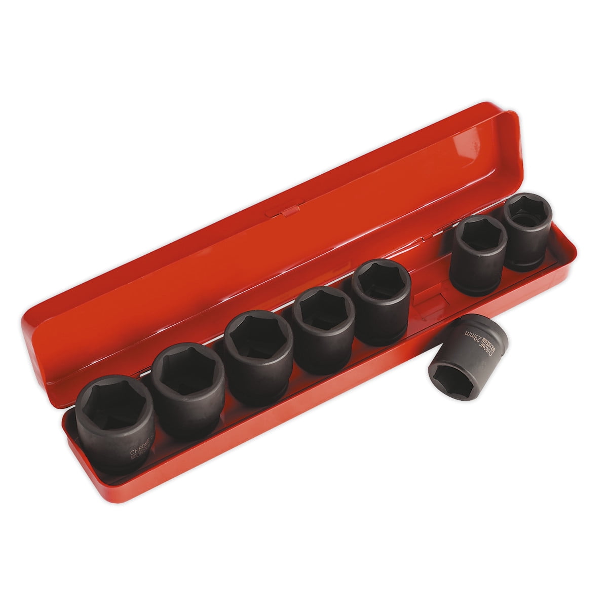 Sealey AK77-9M Premier Impact Socket Set 3/4""Sq Drive 8pc
