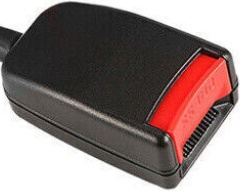 Black Universal 3 Point Inertia Seat Belt with wire buckle - Car,Van,Coach 3.6M