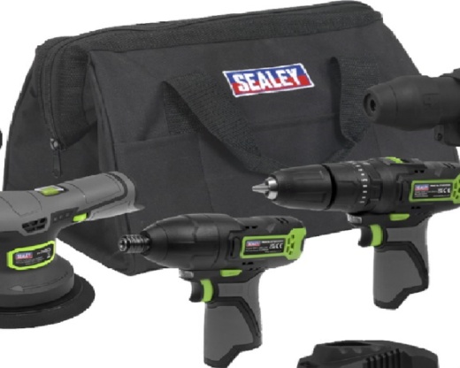 Sealey 5 x 10.8V SV10.8 Series Cordless Combo Kit - 2 Batteries CP108VCOMBO8