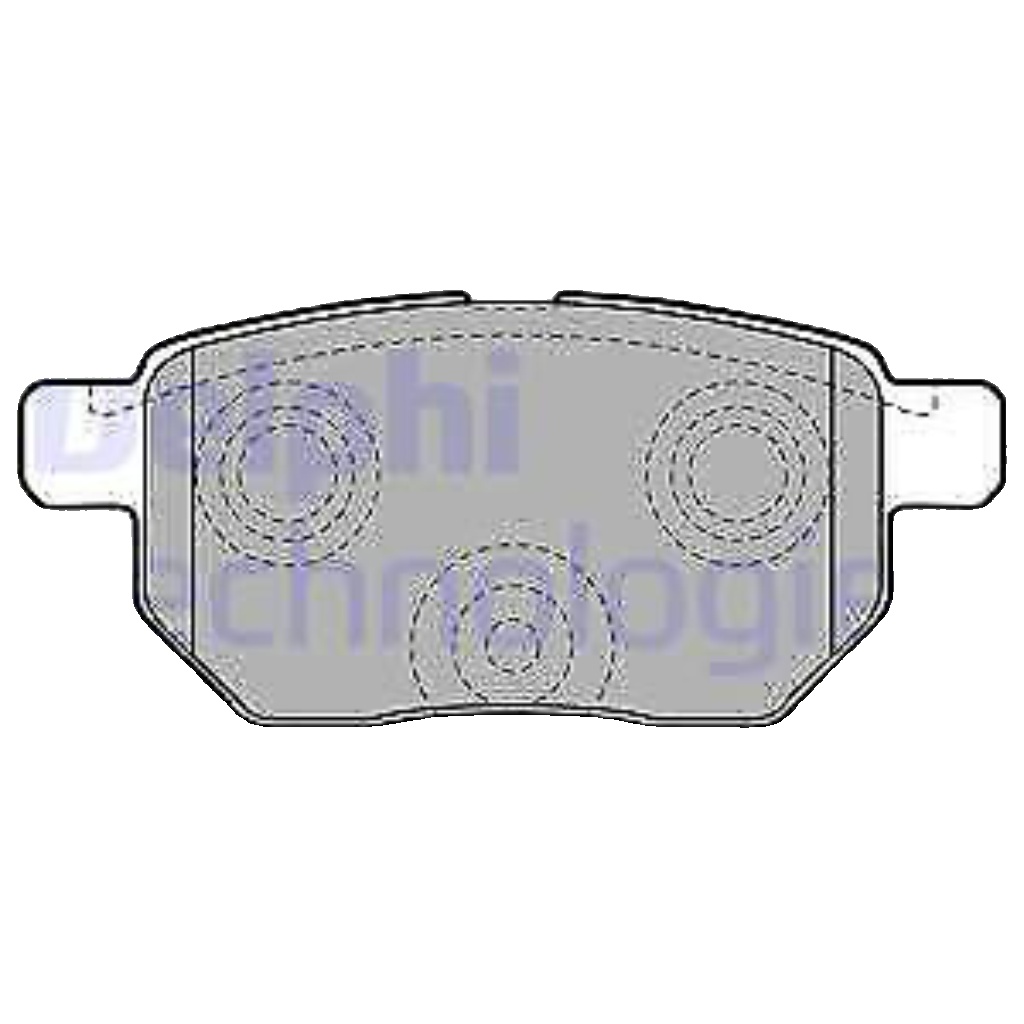 Disc Brake Brake Pad Set Delphi LP2105 Fits Lexus Subaru Toyota CT Trezia Auris