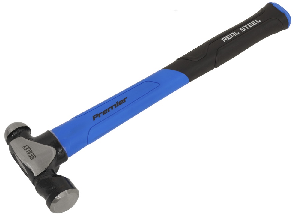Sealey BPHG24 Premier Ball Pein Hammer with Fibreglass Shaft 24oz