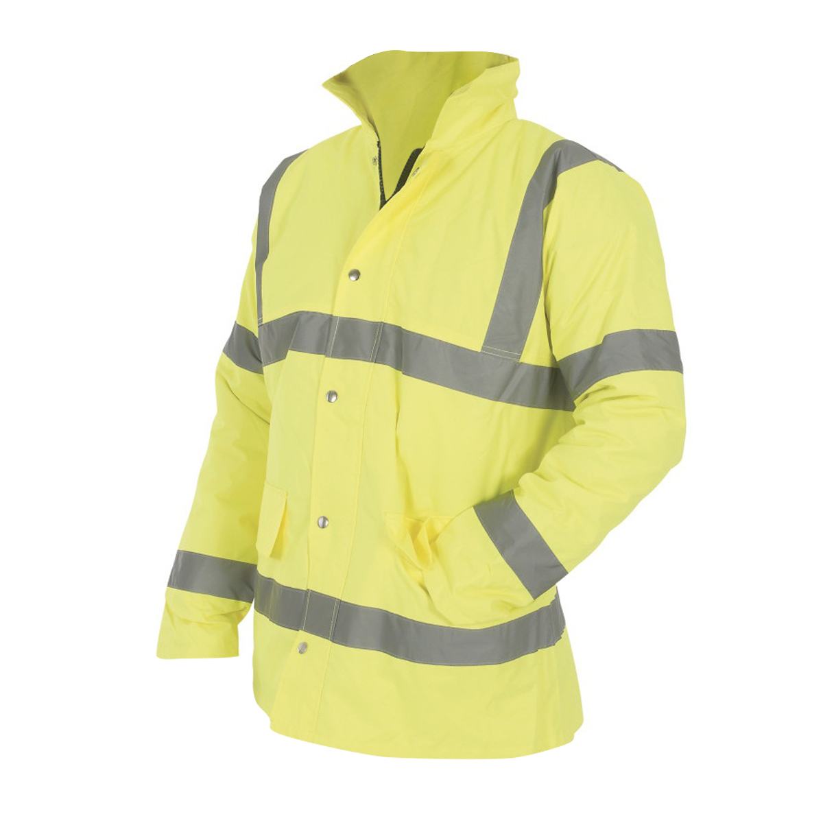 (6Xl, Hi-Vis Yellow) Yoko Mens Hi-Vis Road Safety Jacket (Pack Of 2) 5059269135577
