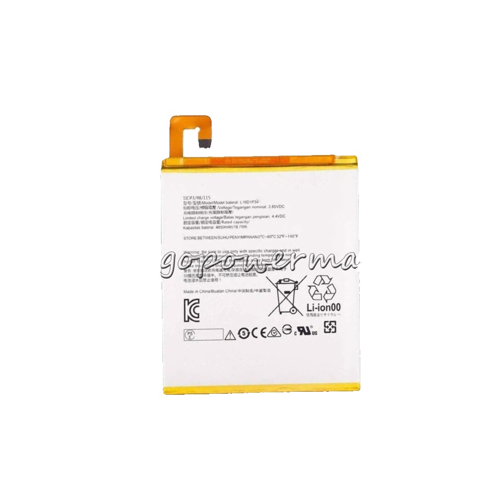 L16D1P34 Battery Replacement For Lenovo Tab 4 8 TB-8504F