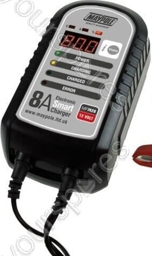 Maypole 7428 8A 12V Electronic Smart Charger