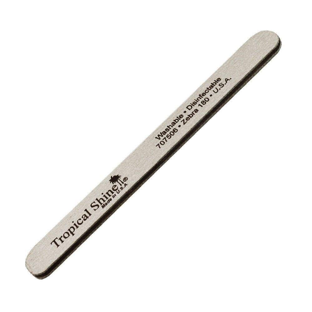 Tropical Shine Medium Zebra Nail File - 180 Grit