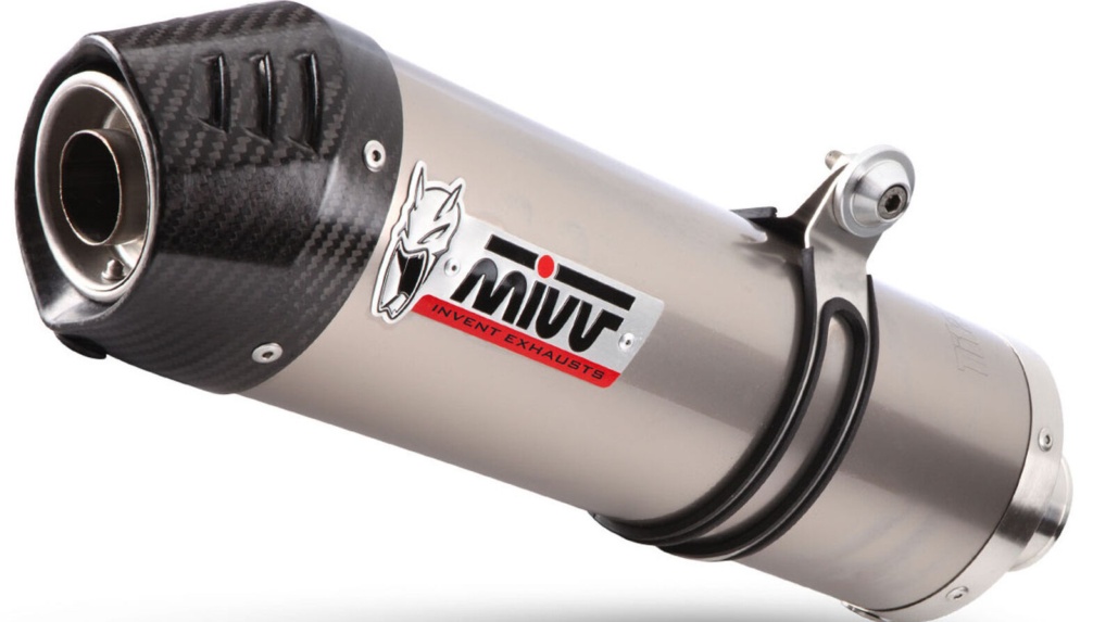 Mivv Exhaust Oval Titanium Carbon Cap kat BMW R 1200 GS ADVENTURE 2004 > 2007