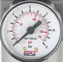 PCL Original, 1/4"" BSPP Female Filter Regulator 12 bar Man/Semi automatic ATC6