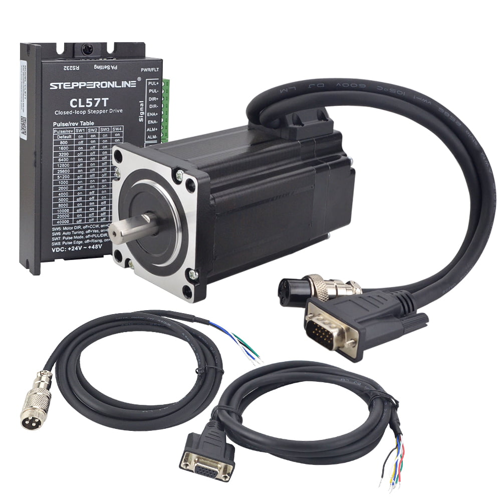 STEPPERONLINE 425Oz-in Nema 23 Closed Loop Stepper Motor 3NM  CL57T Driver V4.1