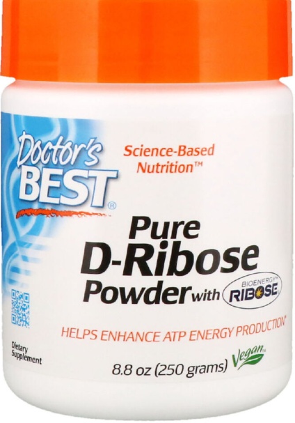 Doctor's Best - Pure D-Ribose, Powder - 250g