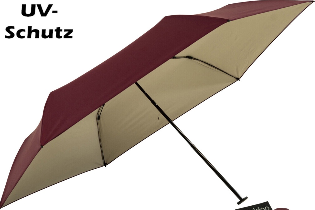 Doppler zero Mini Regenschirm Damen Taschenschirm UV Schutz leicht Ultra Sun
