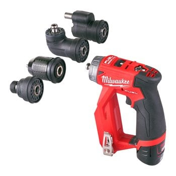 MILWAUKEE MULTI HEAD DRILL DRIVER KIT - M12FDDXKIT-202X - 4933464980
