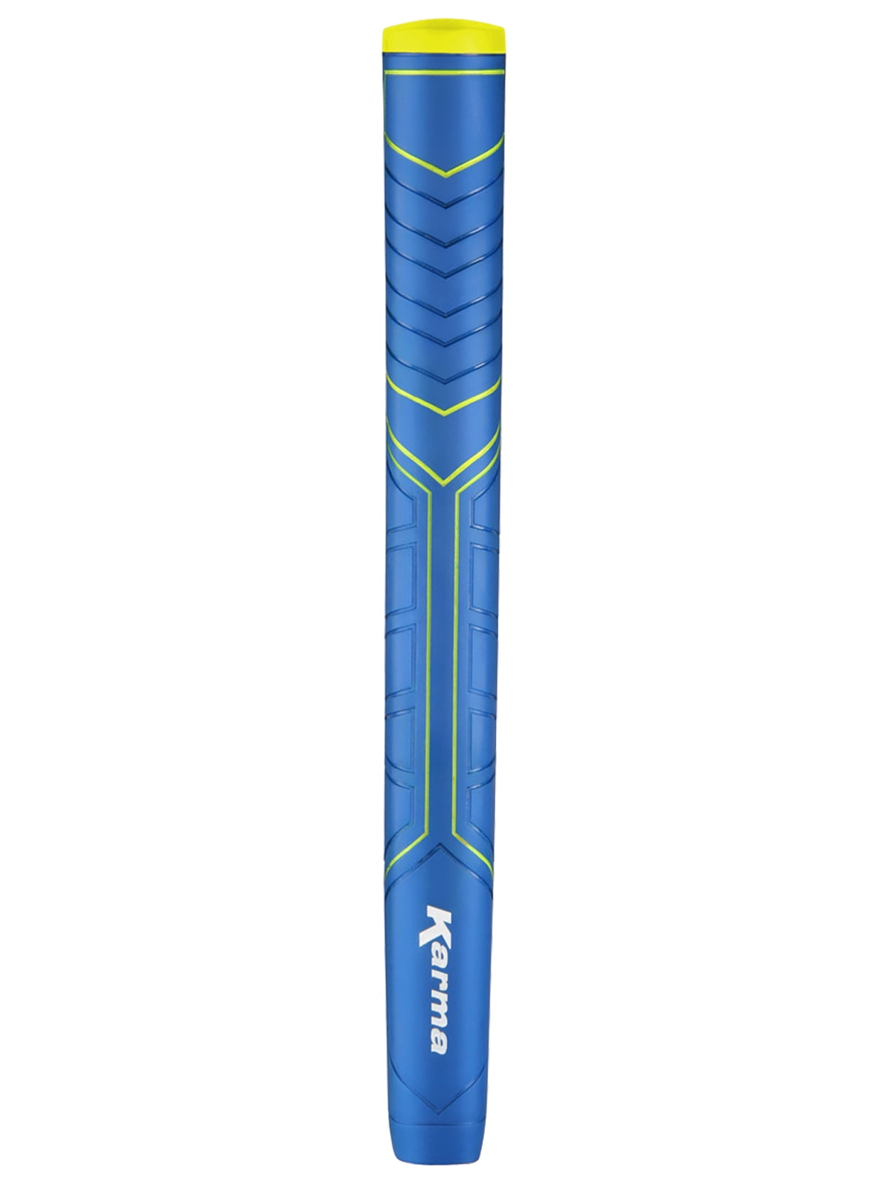 Karma Big Softy Jumbo Pistol Putter Grip - Blue / Yellow + FREE Tape