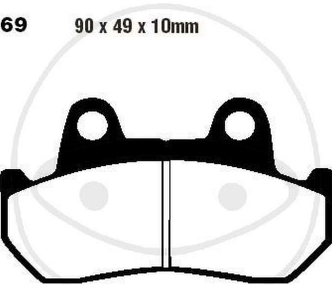 EBC Brake Pads FA069V fits Honda CB CBX NS CX FT GL VF VT XBR XL XLV Gussrad Pro