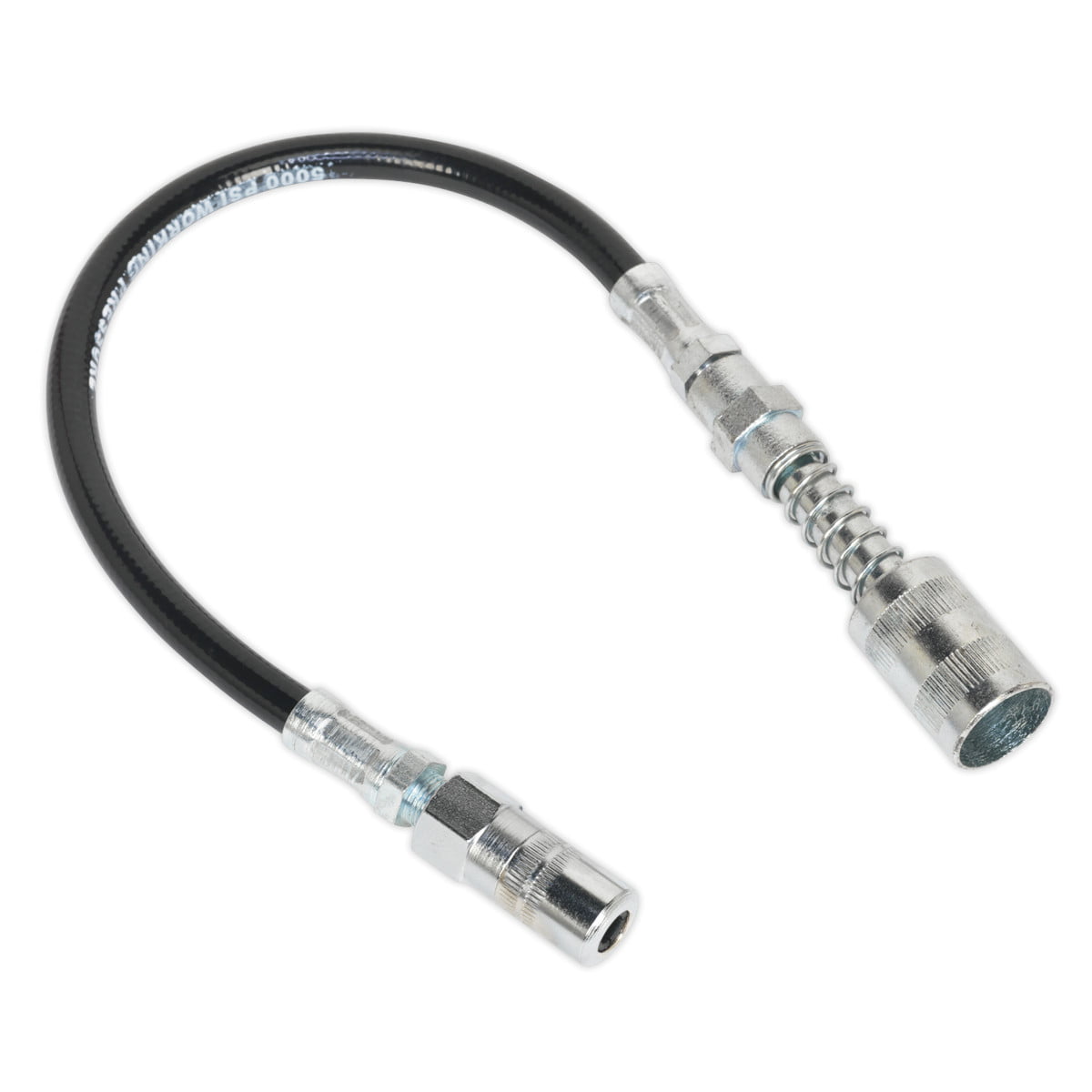 Sealey GGSF300 Flexible Rubber Grease Gun Delivery Hose with 4-Jaw Connecto