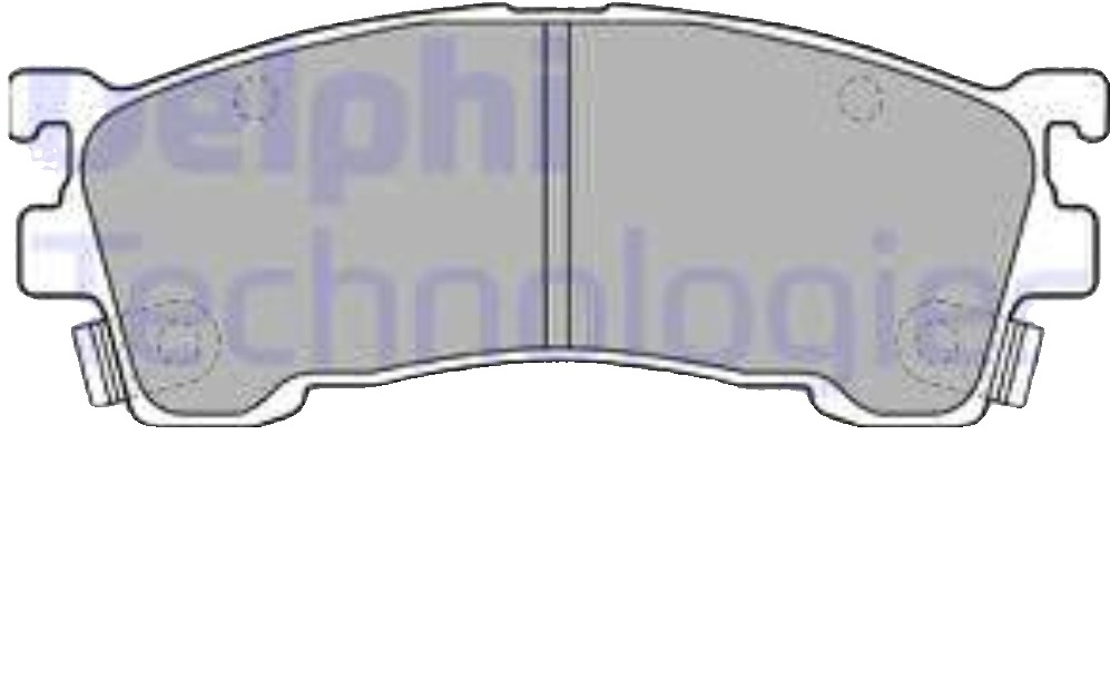 LP1518 DELPHI Brake Pad Set, disc brake for HAIMA (FAW),MAZDA