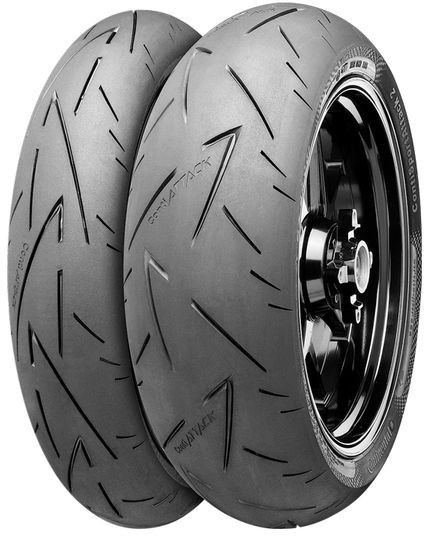 1 x 180/55 ZR17 73W TL Rear, Continental ContiSportAttack 2 Motorbike Tyre