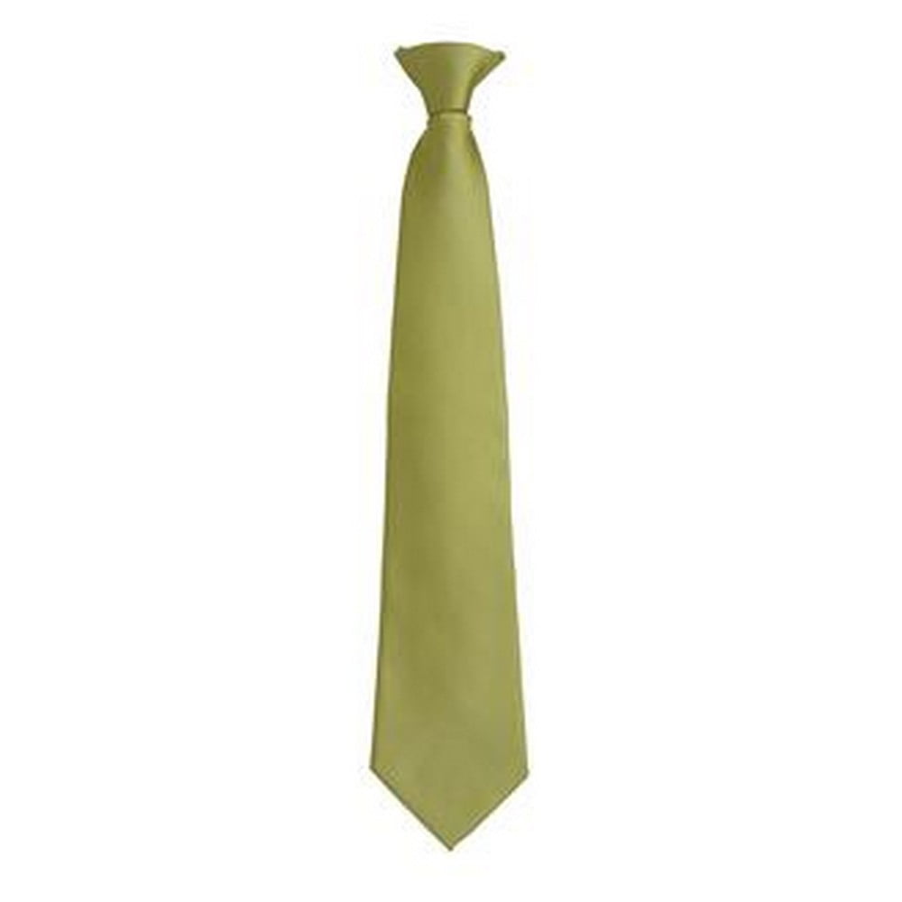 Premier (One Size, Grass) Mens Fashion ”Colours” Work Clip On Tie