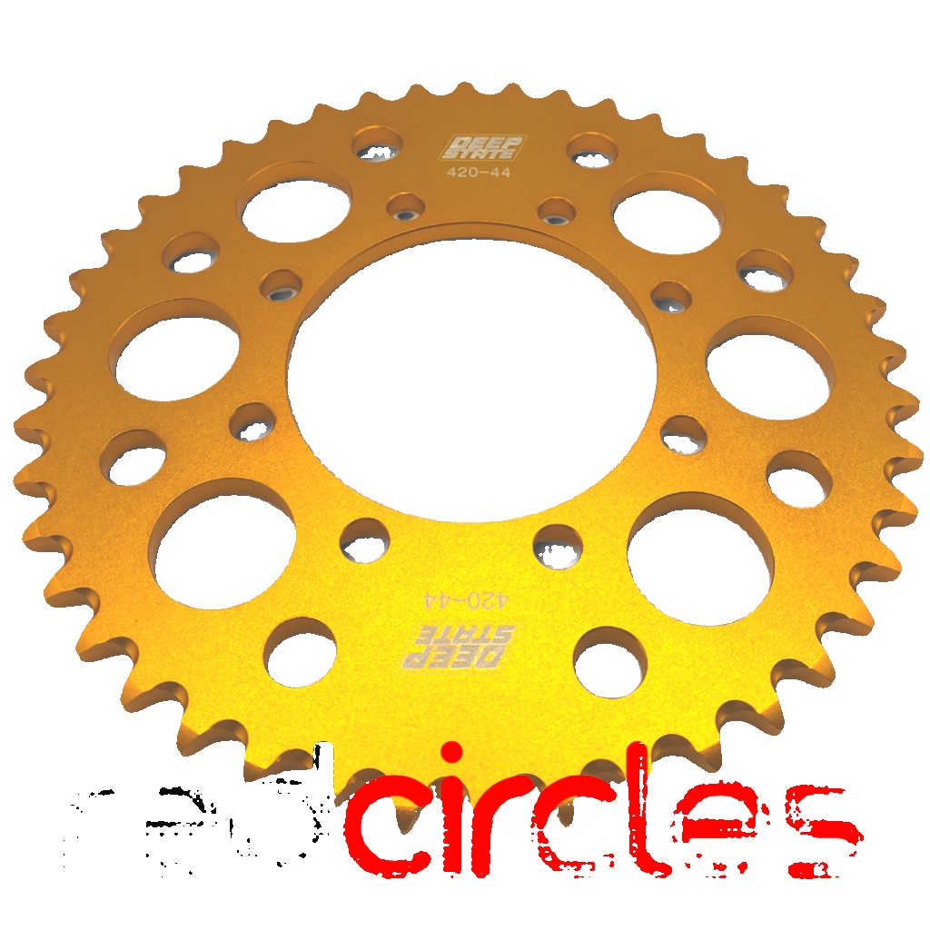 GOLD 44 TOOTH DEEP STATE 420 SDG PIT BIKE REAR SPROCKET Fits 50cc 110cc PITBIKES