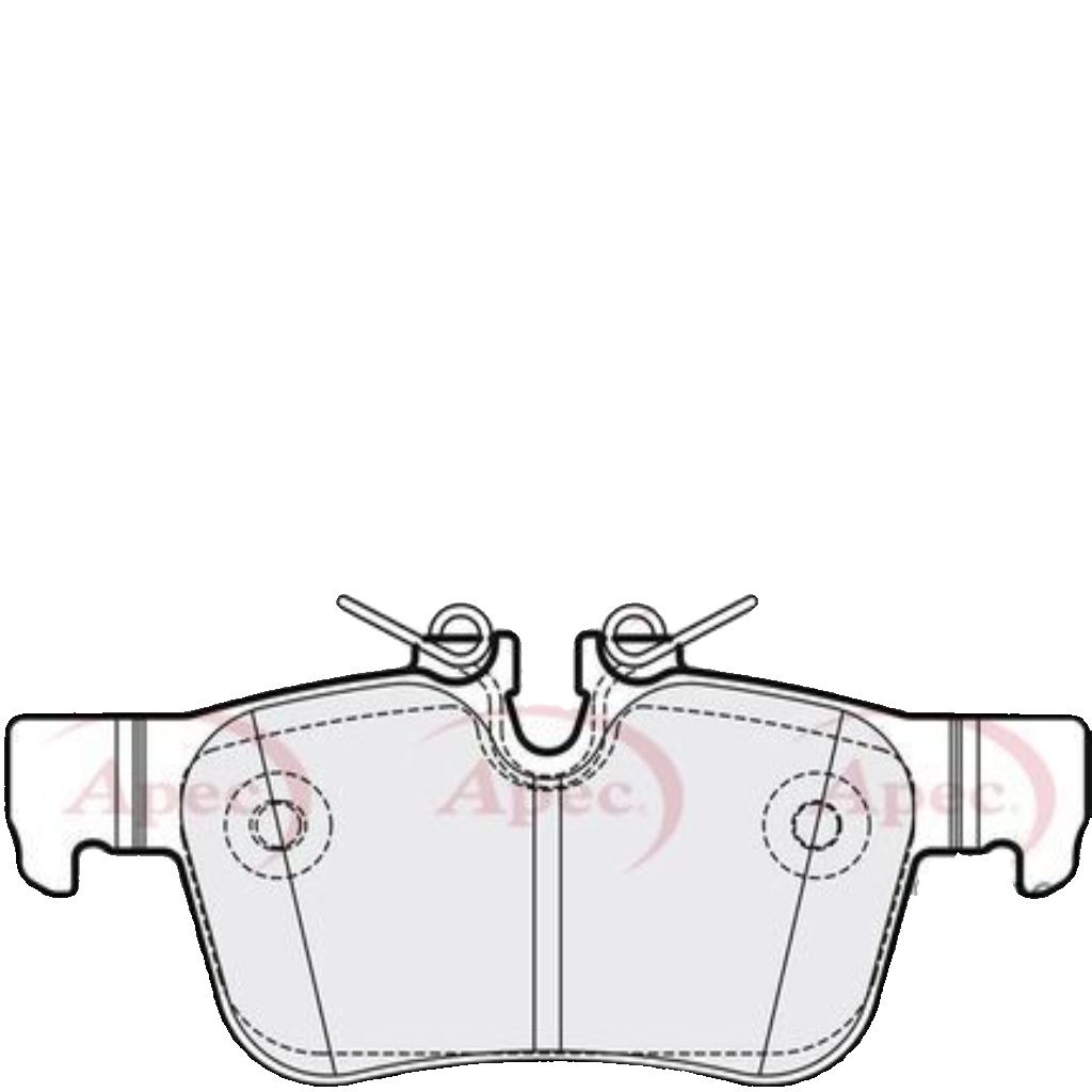 Braking System Disc Brake Brake Pad Set APEC PAD2148 Rear Fits Volvo S90 V60 V90