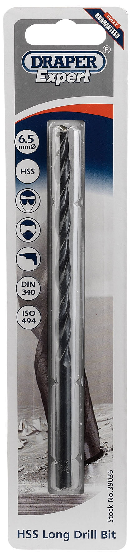 Draper 39036 HSS Extra Long Drill Bit 65 x 148mm