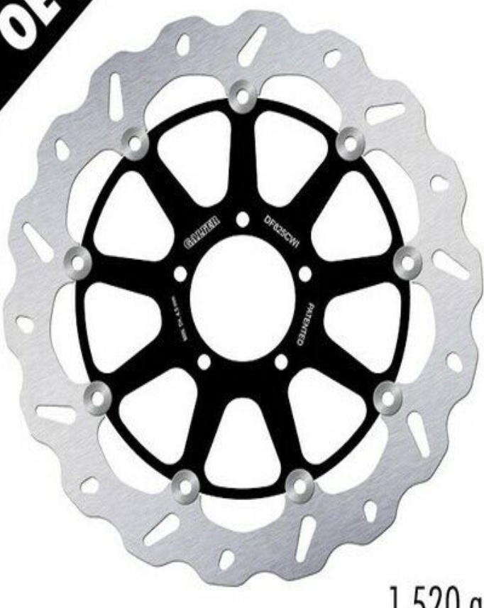 Galfer Front Right Brake Disc WAVE FLOAT Full 330x5mDUCATI MULTI 1260 S GT 20>21