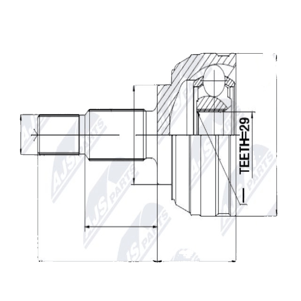NPZ-RE-029 NTY Joint Kit, drive shaft for DACIA,RENAULT