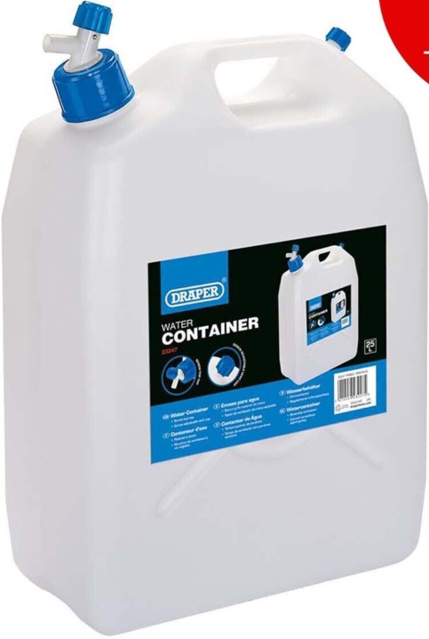 Draper 23247 Water Container with Tap 25L