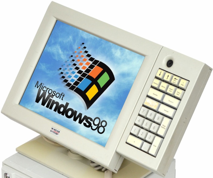 Wincor Nixdorf RS-232 LPT Parallel Windows 98 Touchscreen ISA + PCI V98 Computer