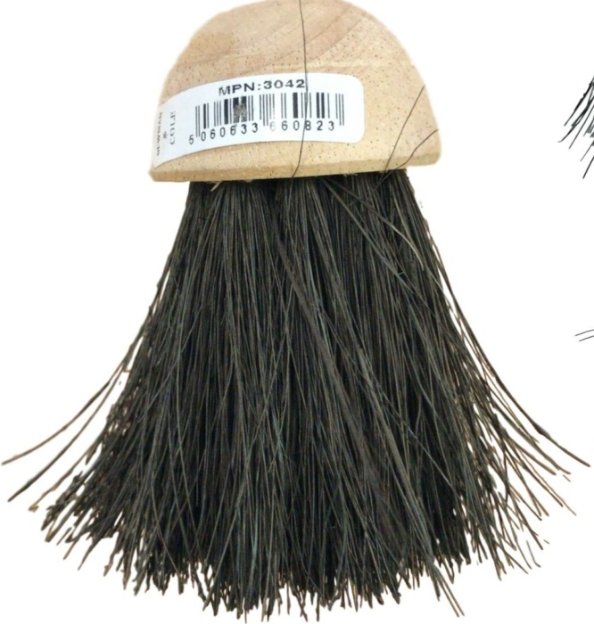 Replacement Companion Round Brush Head Fireplace Fire Hearth Refill Pack of 2