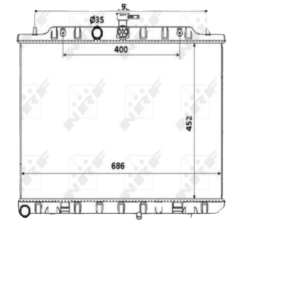 Radiator 53911 NRF 214003UC0A 214003UC5A 21400JG700 21400JG80A 21400JG75A New