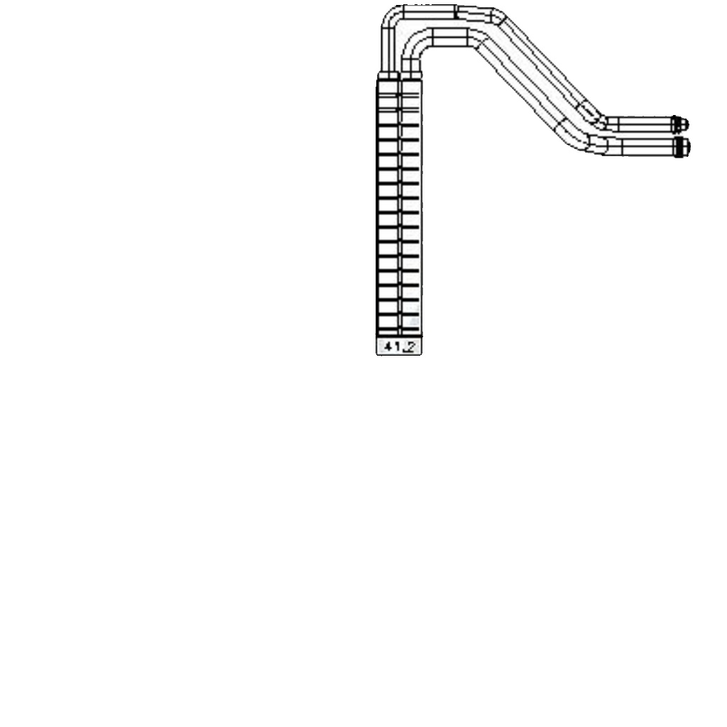 92372 NISSENS Evaporator, air conditioning for FORD