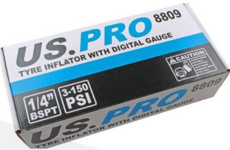 US PRO TOOLS Digital LCD Display Air Tyre Inflator Gauge 8809