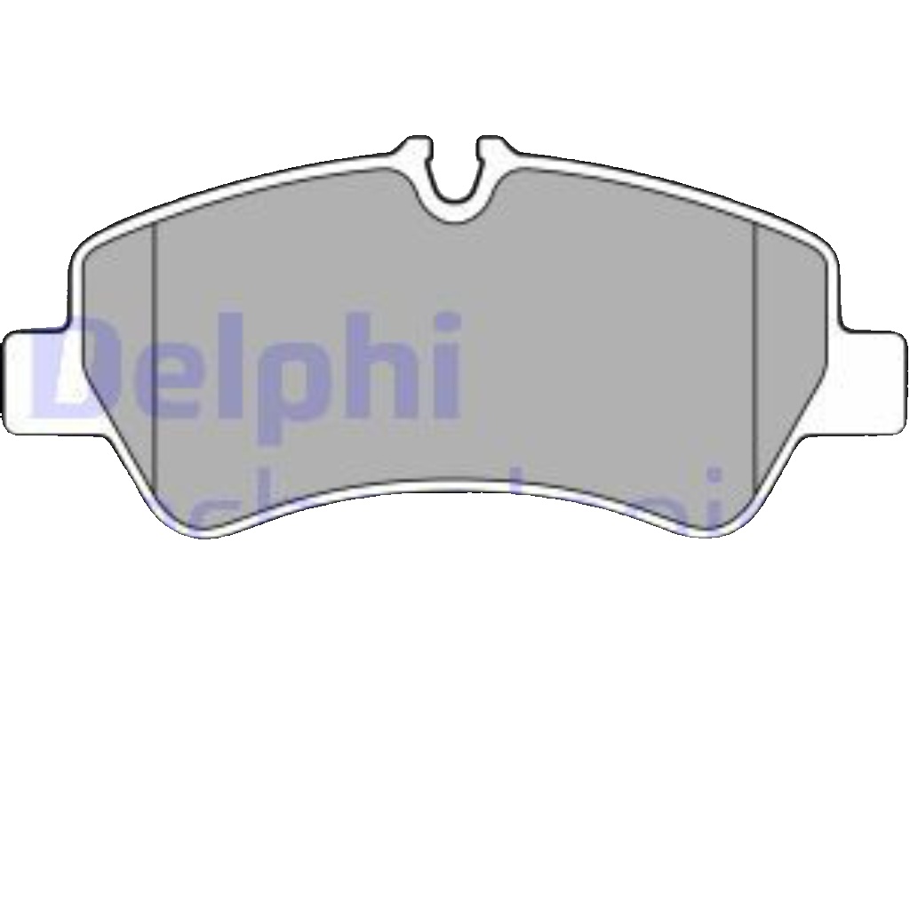 Brake pads Low-Metallic LP3619 DELPHI for FORD TOURNEO CUSTOM V362 Bus