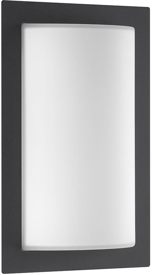 Lcd Led Outdoor Wall Lamp Luis, Graphite, Glass, Stainless Steel