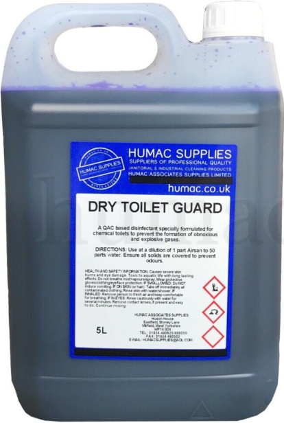 5L Pink & Blue Toilet Chemical Flush Fluid Tank Caravan Motorhome Boat HUMAC