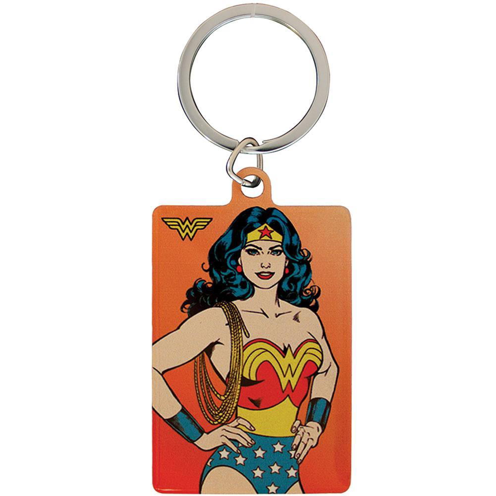 Dc Comics Unisex Orange Wonder Woman Metal Keyring In