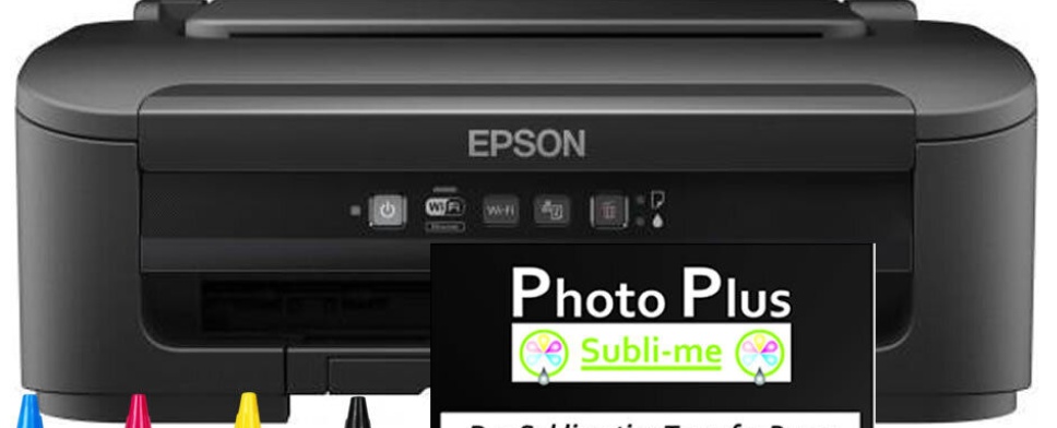 Sublimation Printer Bundle - WF-2110W, Cartridges, Ink, Transfer papers , H/Tape