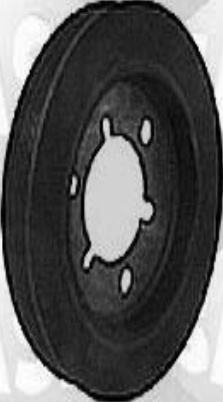SASIC 2150025 Belt Pulley, crankshaft for CITROËN,PEUGEOT