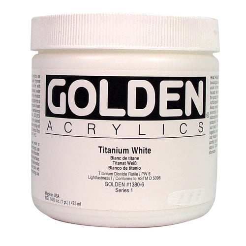 Golden Heavy Body Acrylic Paint Titanium White 473ml Artist Colour